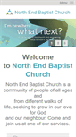 Mobile Screenshot of northendbaptistchurch.com