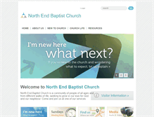 Tablet Screenshot of northendbaptistchurch.com